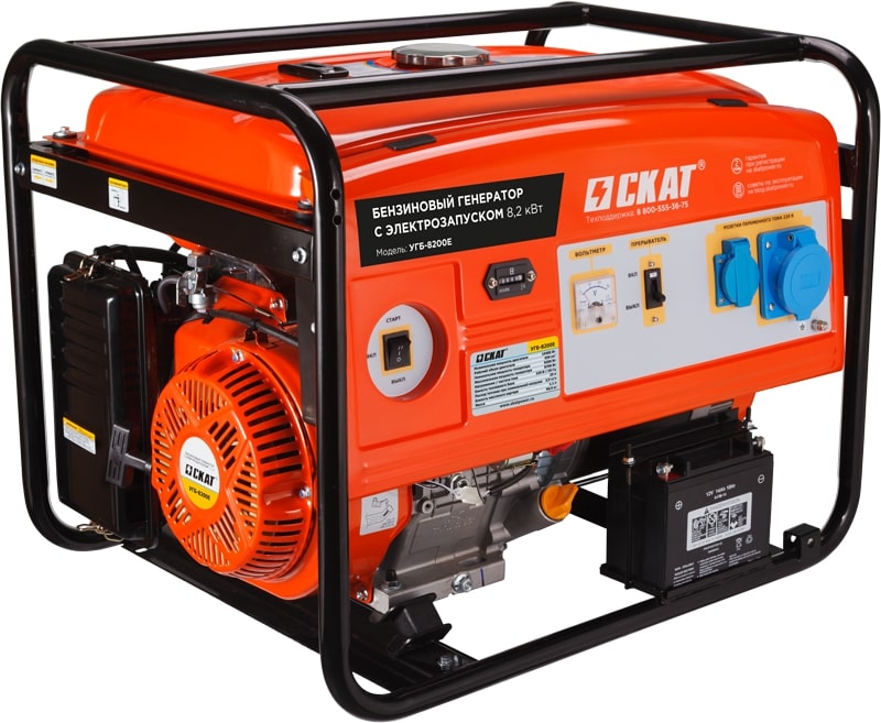 Бензиновый генератор SKAT УГБ-8200Е