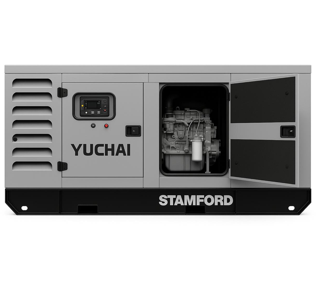 Дизельный генератор Yuchai GMP AY110 в кожухе