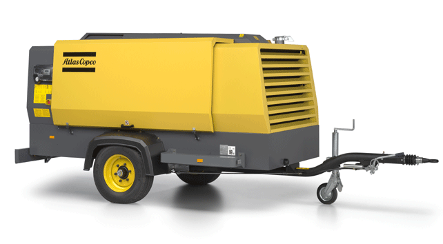 Дизельный компрессор Atlas Copco XAMS 287 DD на шасси