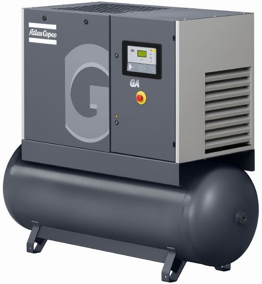 Винтовой компрессор Atlas Copco GA 18 13 с ресивером