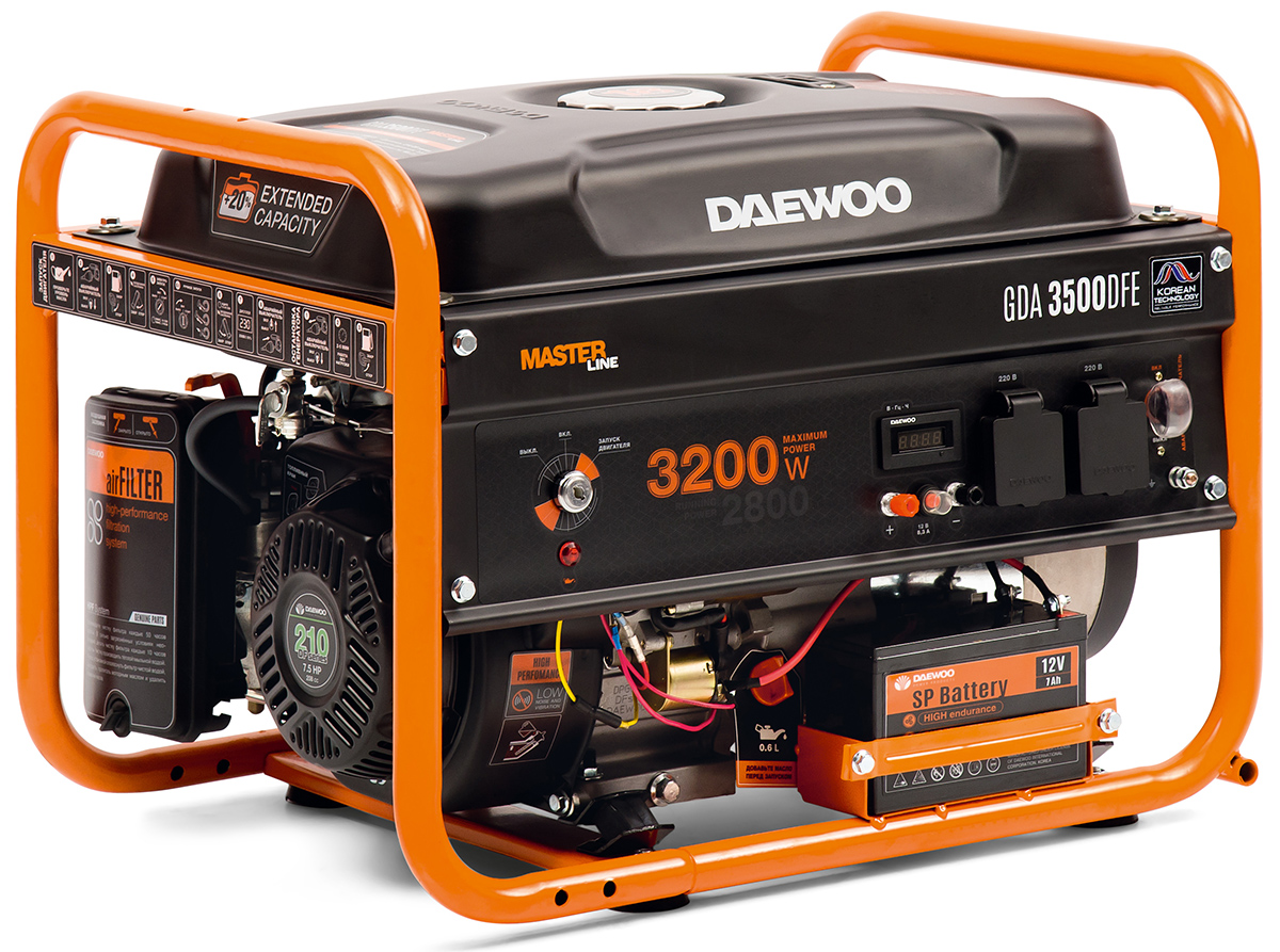 Газовый генератор Daewoo GDA 3500 DFE