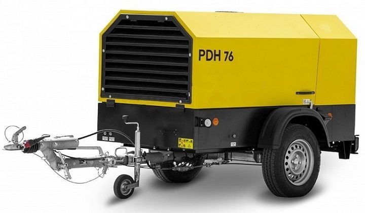 Дизельный компрессор Dalgakiran PDH 76-10 (фикс с тормозом)