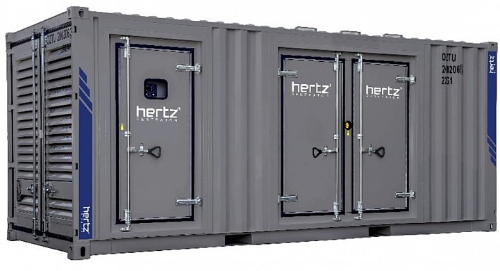 Дизельный генератор Hertz HG 550 BC в кожухе