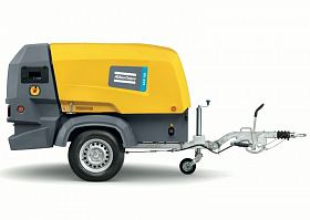 Дизельный компрессор Atlas Copco XAHS 108 на шасси — фото 2