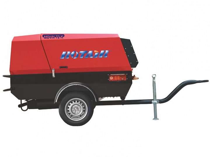 Дизельный компрессор Rotair MDVN 81D-13 на шасси