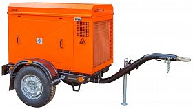 Винтовой компрессор ЗИФ СВЭ-3,5/1,0 в кожухе на шасси — фото 1
