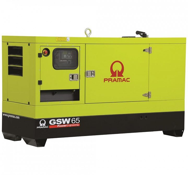Дизельный генератор Pramac GSW 65 P в кожухе с АВР